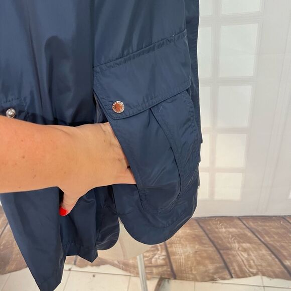French Connection Navy Hooded Lightweight Water Resistant Fall Jacket Size XS - Picture 4 of 12